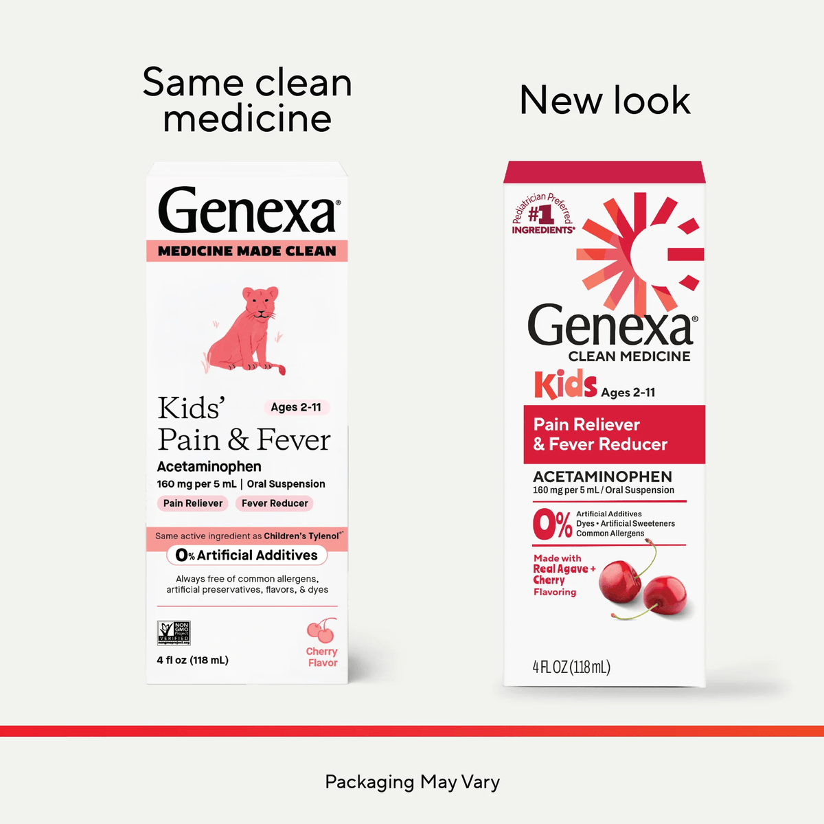 Kids' Pain & Fever Oral Suspension 4oz Cherry Flavor – Genexa®