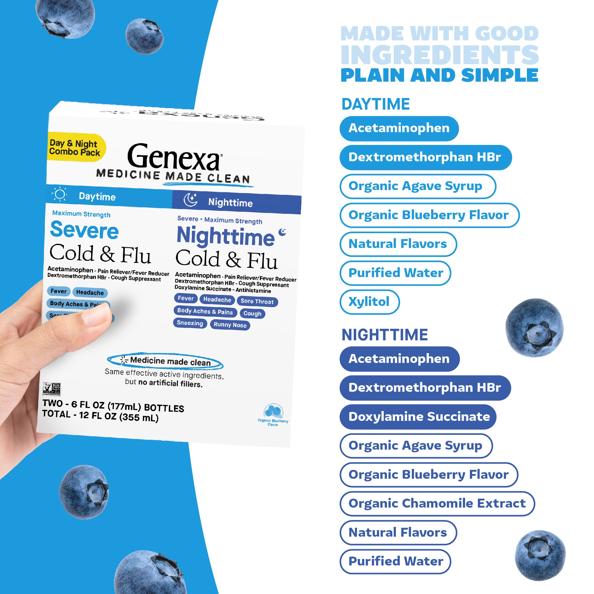 Severe Daytime + Nighttime Cold & Flu Combo Pack – Genexa