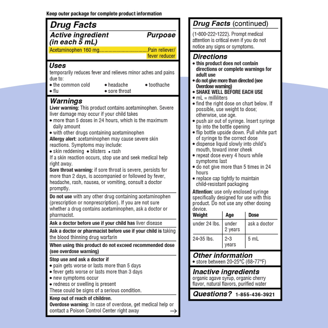 Infants' Pain & Fever Cherry Flavor – Genexa