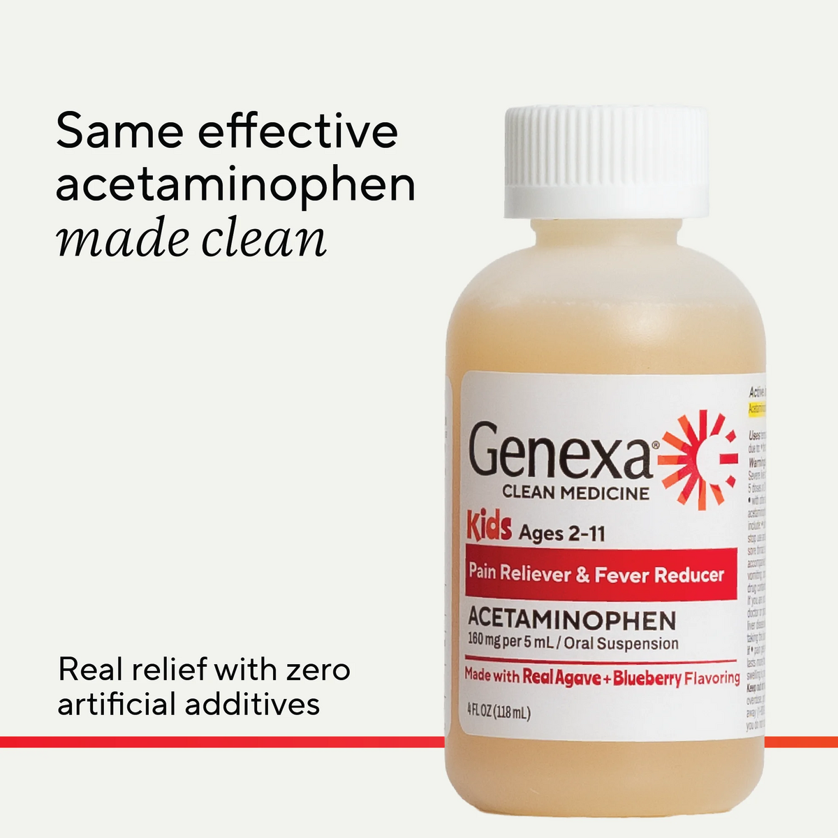 Kids' Acetaminophen Pain & Fever Oral Suspension – Genexa